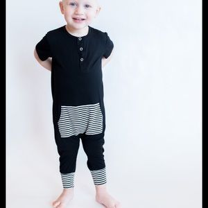 Moon + Beck pop on romper baby sz 6-12 mo